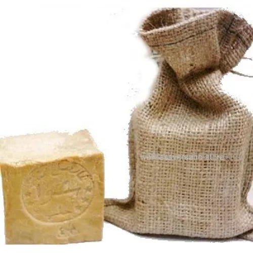 Aleppo Seifenblock im Jutesäckchen