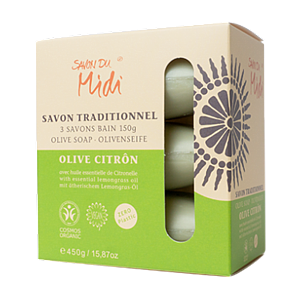 Olivenseife mit Zitrone