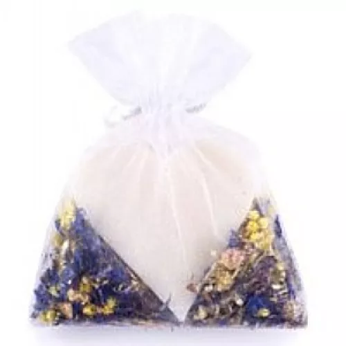 Schafmilch Duftsäckchen mit Herzseife und Blüten