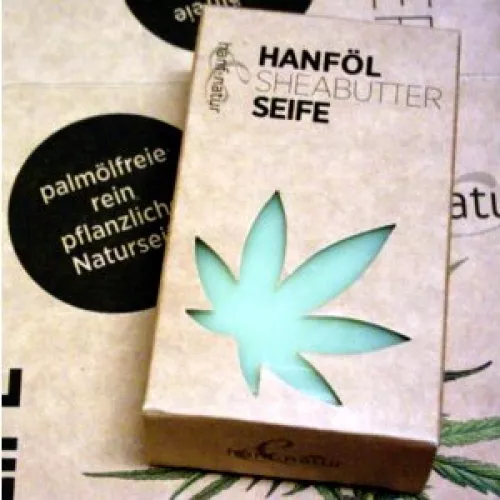 Seife mit Hanföl und Sheabutter
...